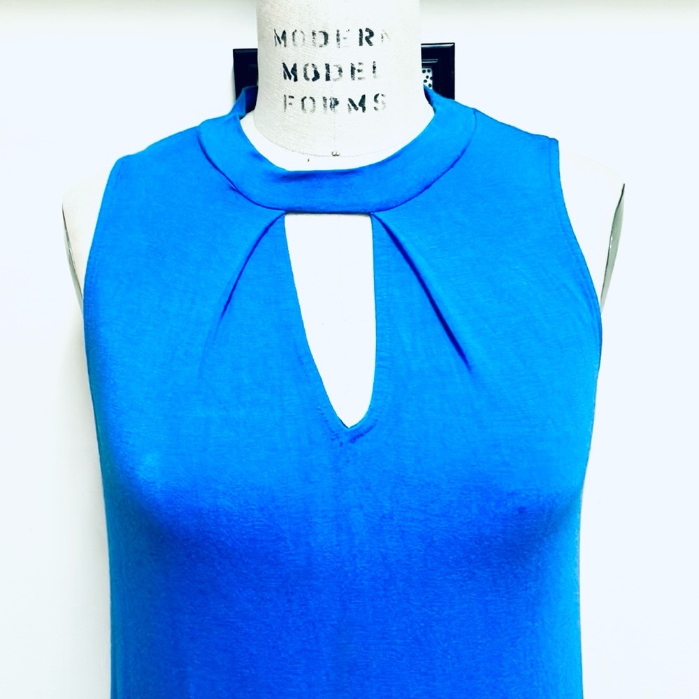 Blue Cotton Everly Midi Dress